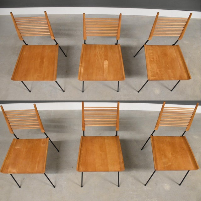 Mid-Century Modern Refinished Paul McCobb Planner Group Shovel Dining Chairs - Set of 6 For Sale - Image 3 of 8