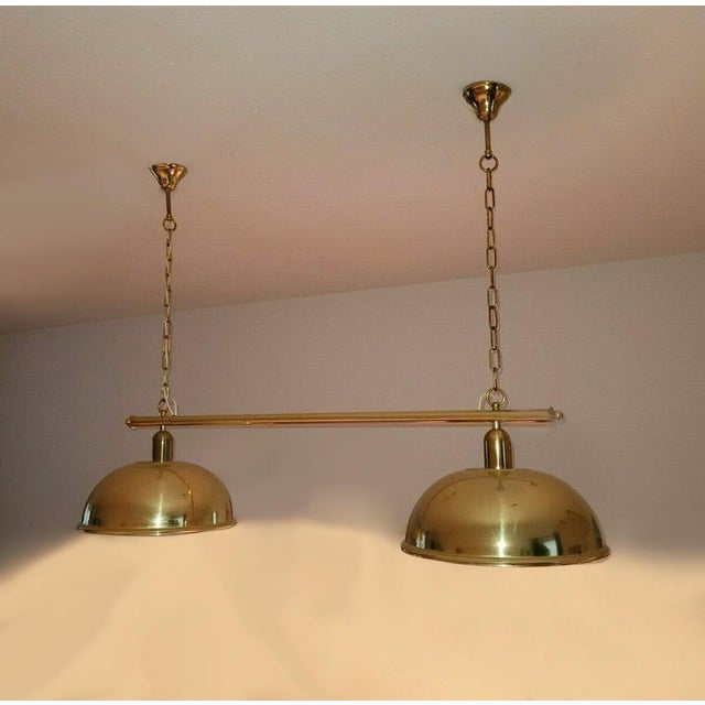 Mid-Century Modern Large Vintage Pendant Light in Brass from Honsel, 1960s For Sale - Image 3 of 18