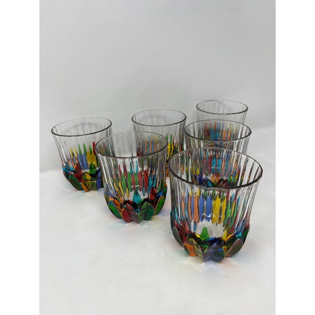Set of 6 Venetian Whiskey Water Glasses For Sale In Naples, FL - Image 6 of 6