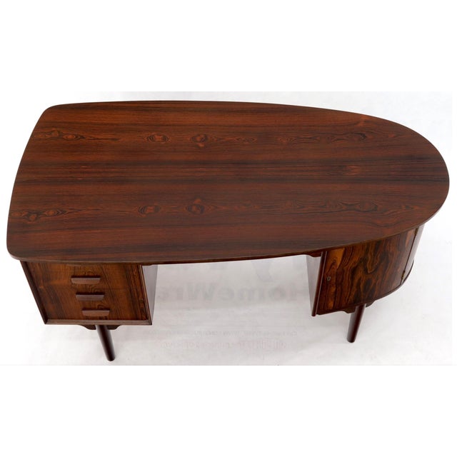 Midcentury Rosewood Desk Plus Bookcases by Kai Kristiansen, 1950s, Made in Denmark For Sale - Image 9 of 15