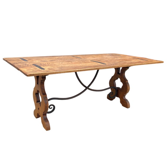 19th Century Spanish Baroque Oak Flip Top Table For Sale - Image 10 of 11