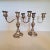 Metal Mid 20th Century Silverplated Candelabras Pair For Sale - Image 7 of 8