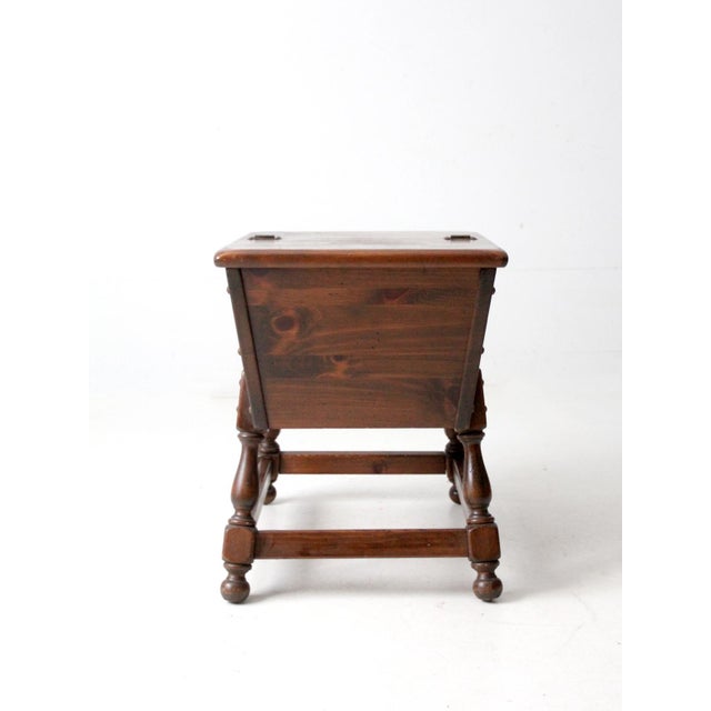 Mid 20th Century Mid-Century Colonial Revival Magazine Rack End Table For Sale - Image 5 of 18