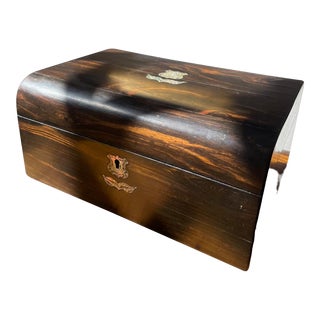 1873 Rosewood With Mother of Pearl Inlaid Document Box For Sale