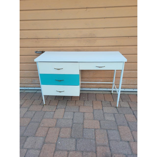 1980s Vintage Formica Top Desk Chairish