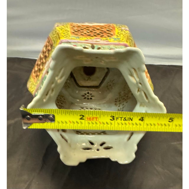 Rare Antique Chinese Famille Rose Porcelain Palace Lantern Late 19th Century For Sale - Image 12 of 12