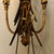 Vintage Italian Gilt Gold Metal Sheaf of Wheat Electric Candle Wall Sconce For Sale - Image 10 of 10