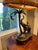 Figurative Mint Vintage Wildwood/Federick Cooper Hollywood Regency Heavy Bronze Elephant, Palm Tree & Monkey Table Lamp From Their Safari Collection For Sale - Image 3 of 13