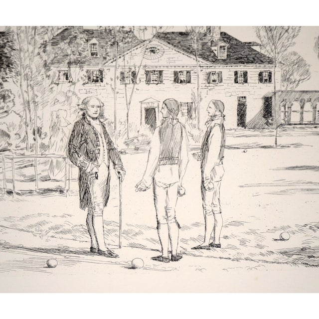 Paper Bowling on the Green (From the Bicentennial Pageant of George Washington) by Childe Hassam For Sale - Image 7 of 8