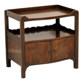 Baker Mahogany Transitional Style End Side Table For Sale