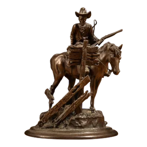 1970s Vintage Polland Bronze "Wanted" Sculpture; Signed and Numbered 33/50