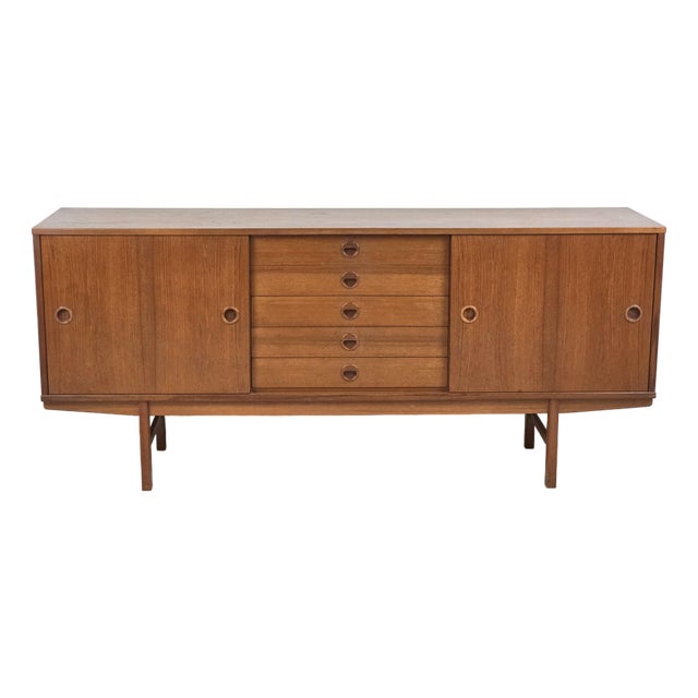 Mid 20th Century Swedish Teak Credenza in the Manner of Yvenge Ekstöm for Dux For Sale