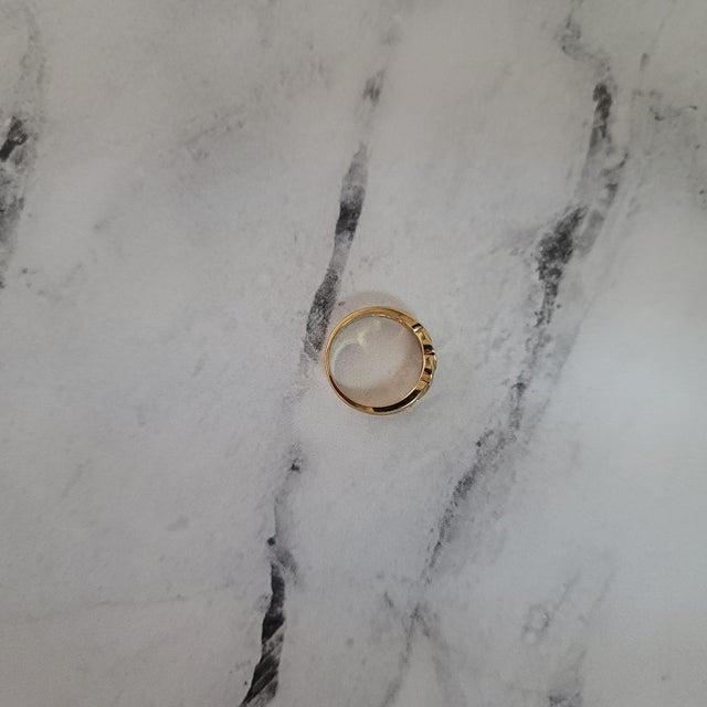 2020s Link Style Diamond Wedding Band .30cttw 14k Yellow Gold, Size 9 For Sale - Image 5 of 5