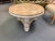 Hollywood Regency Vintage French Neoclassical Rose Tarlow Style Marble and Wood Coffee Table For Sale - Image 3 of 9