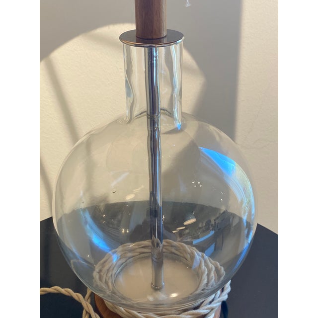 Contemporary Contemporary Table Lamp With Black Lamp Shade With Gold Interior For Sale - Image 3 of 5