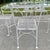 Mid 20th Century Grape Leaf & Vine Wrought Iron Outdoor Patio Table W/Glass Top & 6 Mesh Seat Chairs For Sale - Image 6 of 12