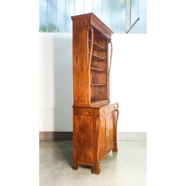 Large Bookcase in Walnut, 1800 For Sale - Image 9 of 15