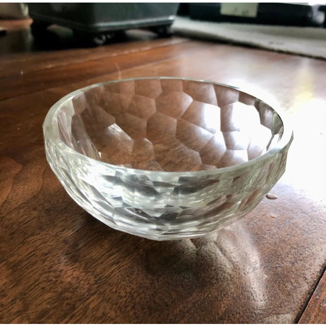 Mid 20th Century Honeycomb Crystal Saks Fifth Avenue Bowl For Sale - Image 5 of 16