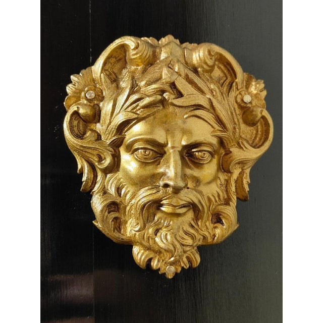 19th Century Ebonised Boulle Bonheur Du Jour Cabinet For Sale - Image 9 of 14