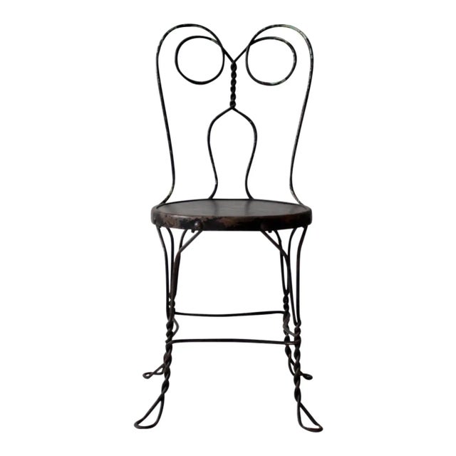 Antique Ice Cream Parlor Chair For Sale - Image 6 of 6