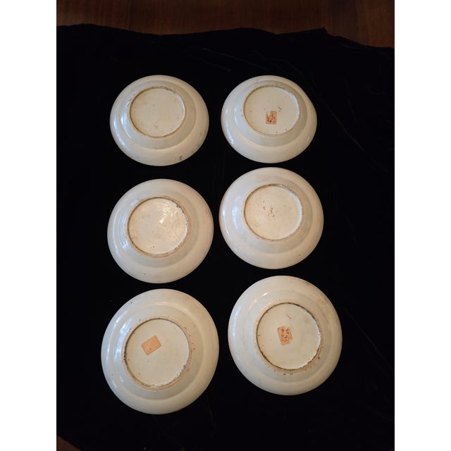 A museum quality antique chinese porcelain perfect set of six plates ( guaranteed a matching original set of 6 over 200...