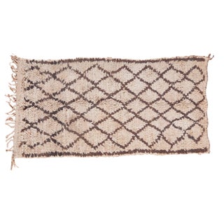 Vintage Moroccan Rug Runner - 2'6" 5' For Sale