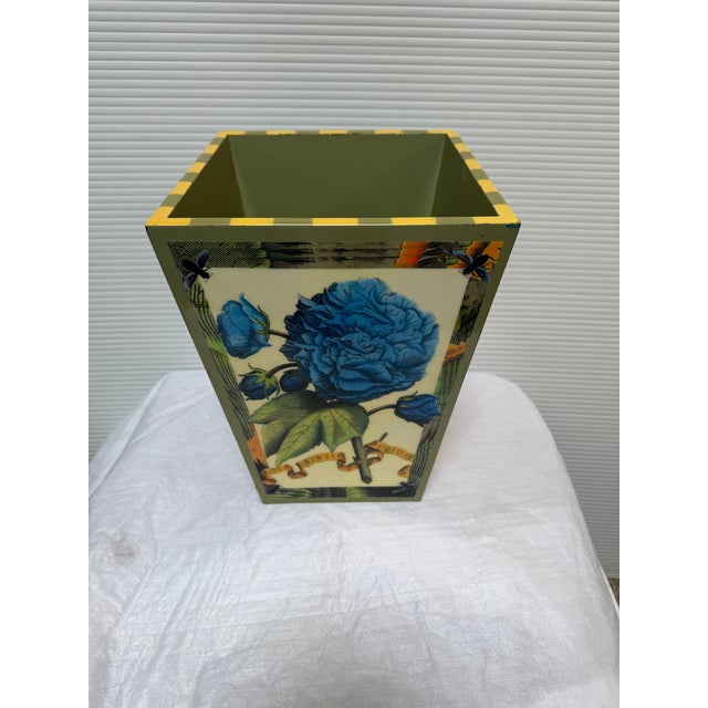 Design Plus Gallery presents a Signed Bathroom Bin by Annie Modica. The bin is a typical square shape with four panels of...