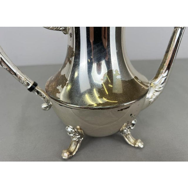 Vintage French Style Coffee Serving Tray with Pot, Set of 5 For Sale - Image 7 of 18