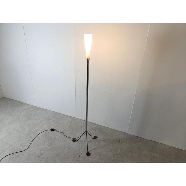 Black Postmodern Murano Glass Floor Lamp from Veart, 1990s For Sale - Image 8 of 10