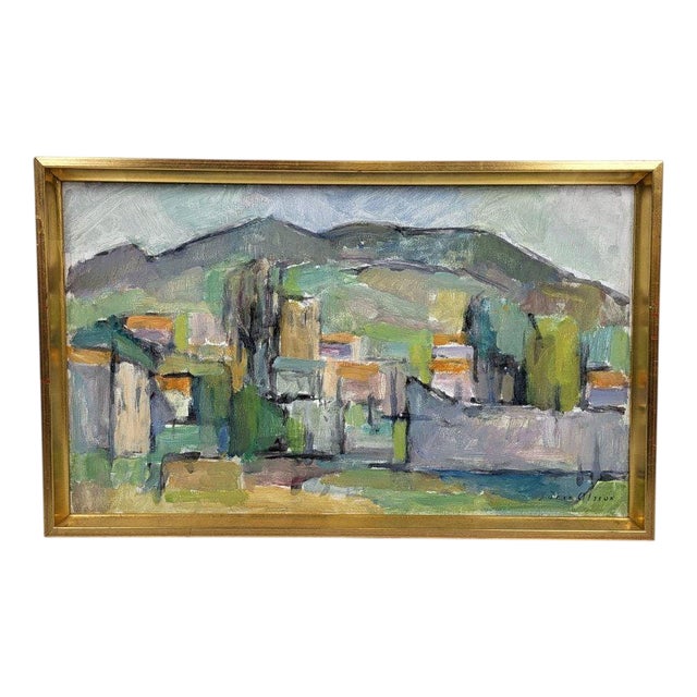 Sören Olsson, Spanish Landscape, 1950s, Oil on Canvas, Framed For Sale