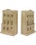 A handsome pair of vintage Timothy Richards architectural bookends modeled after Lichfield House, one of England's...