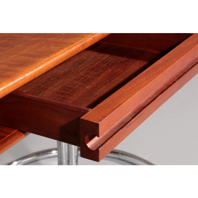 Italian Maia Walnut Desk by Giotto Stoppino for Bernini, 1960s For Sale - Image 6 of 15