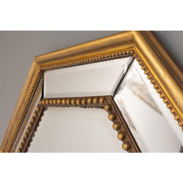 Late 19th Century Octagonal Wall Mirror, 1870s For Sale - Image 5 of 6