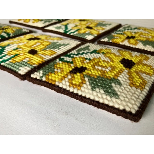 This retro Set of 6 Sunflower Black Eyed Susan Needlepoint Coasters will be a conversation starter in your sunroom or...