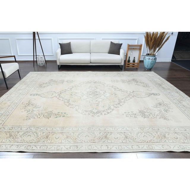 Vintage Persian Hand-Knotted area rug is a semi-antique vintage area rug. The '70s Eastern region of Anatolian's unique...