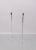 Mid-Century Modern Kurt Verson style Thin Line Adjustable Height Chrome Floor Lamps - a Pair For Sale - Image 3 of 8