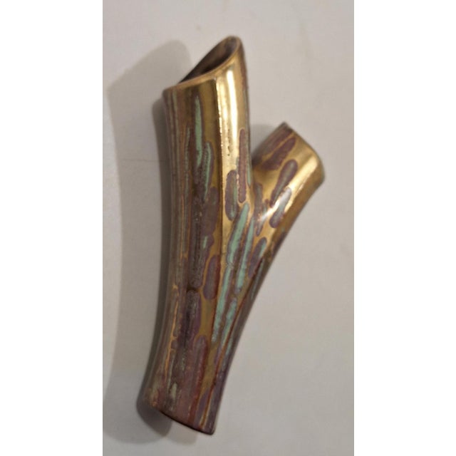 Mid-Century Modern Mid-Century Ceramic Model Number 456 Branch Wall Vase, Germany, 1950s For Sale - Image 3 of 7