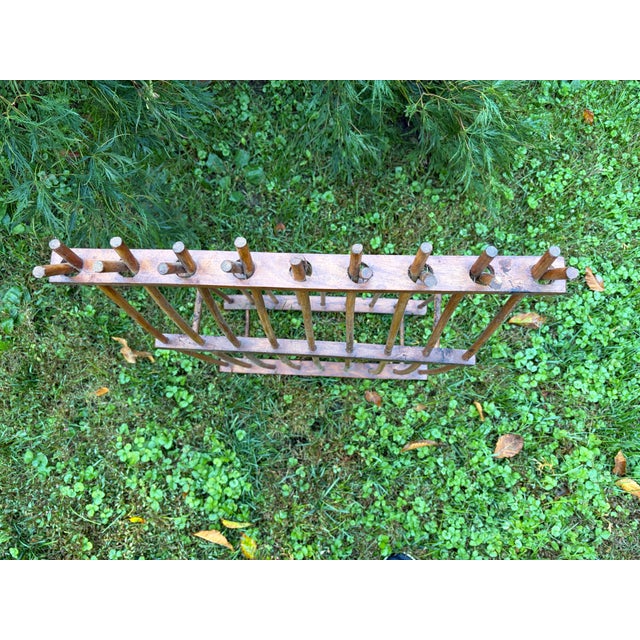 Vintage Wood Plate Rack For Sale - Image 12 of 17