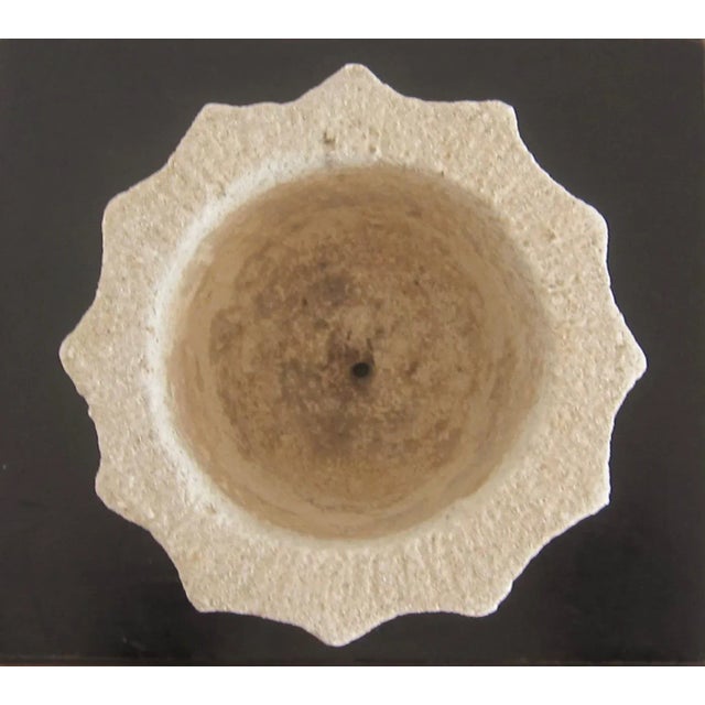 Age patina on the stone makes it a unique antique piece. We put good in condition because the piece is old and in...