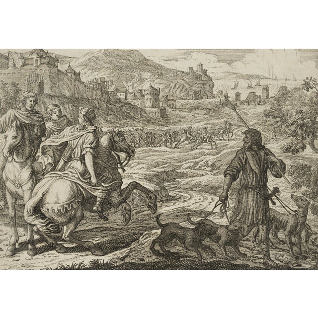 J. Meyer, Alexander the Great Rides Off to Hunt, 17th-Century, Etching For Sale