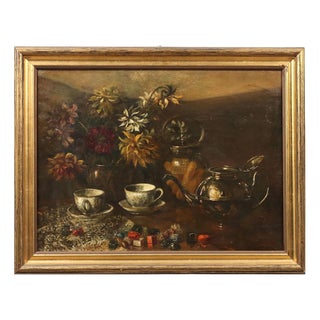 Paolo Grilli, Still Life, Oil on Canvas, Framed For Sale