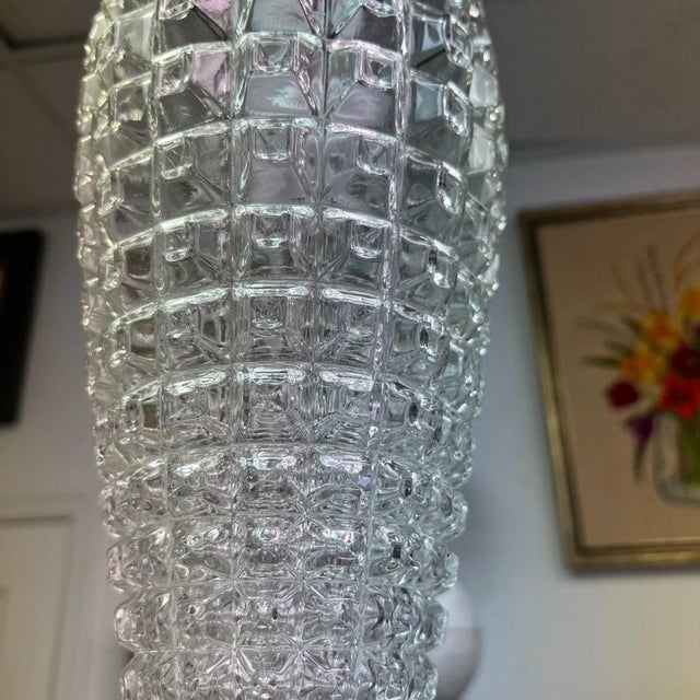 1970s 1970s Cut Glass and Brass Hanging Pendants - a Pair For Sale - Image 5 of 9