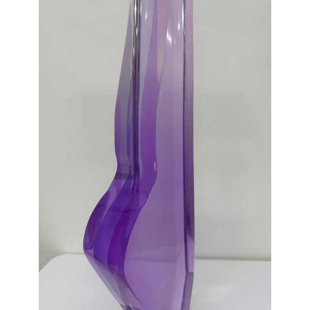 Van Teal Multi-Color Abstract Acrylic Table or Floor Sculpture, 1980s For Sale - Image 12 of 16