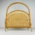 Vintage Bamboo and Vienna Straw Magazine Rack, 1960s For Sale - Image 10 of 11