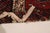 1950s Mid Century Persian Kilim Rug Wool Red Cream Floral Senneh Traditional Flat Weave For Sale - Image 5 of 5