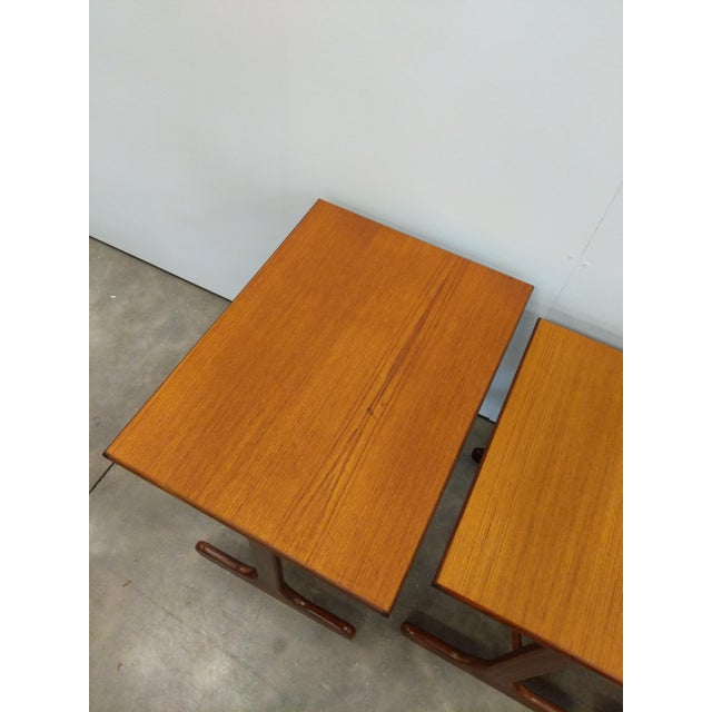 Wood Set of Vintage Mid Century Modern Teak Nesting Tables by G Plan For Sale - Image 7 of 9