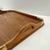 1940s Mid Century Modern Good Wood Genuine Teak Serving Tray With Brass Accents | Danish Modern Butler Tray | Vintage For Sale - Image 5 of 10