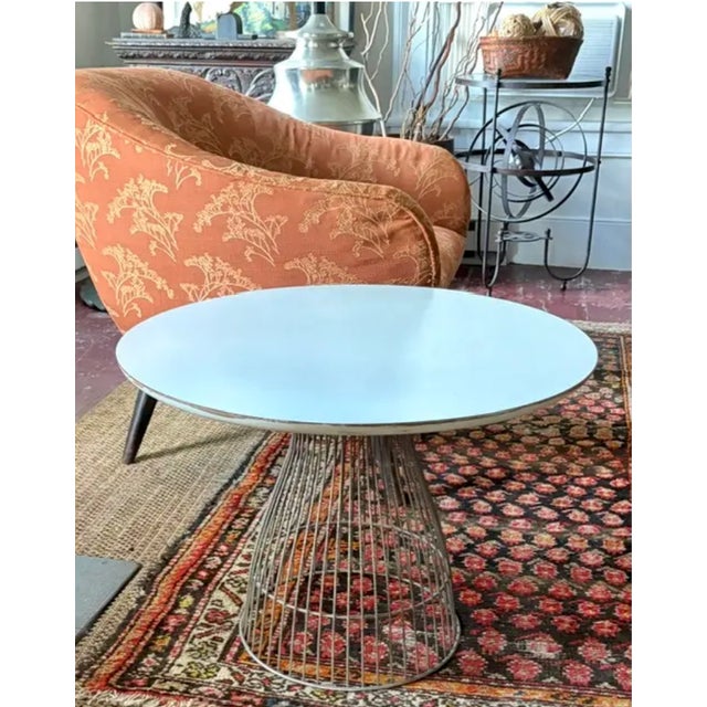Mid-Century Modern Mid Century Warren Platner Style Side Table For Sale - Image 3 of 11