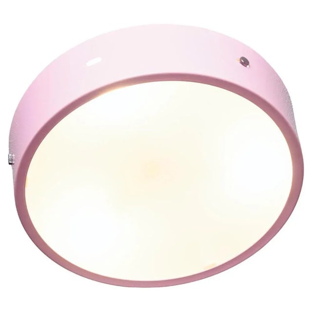Pink Flush Mount in Pink, Italy, 1960s For Sale - Image 8 of 8