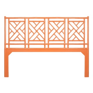 Chippendale Headboard California King - Orange For Sale